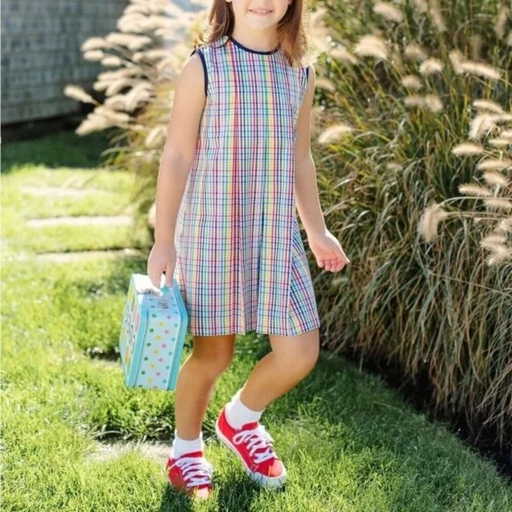 NWT $70 THE BEAUFORT BONNET COMPANY Mary Frances Frock Rainbow Dress, Size 10